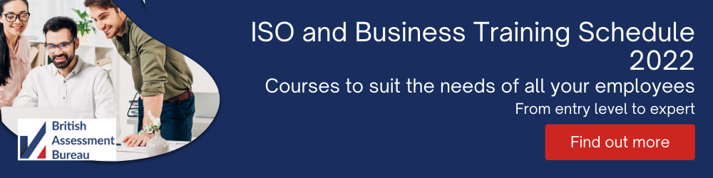 BAB ISO and Business Training Schedule 2022
